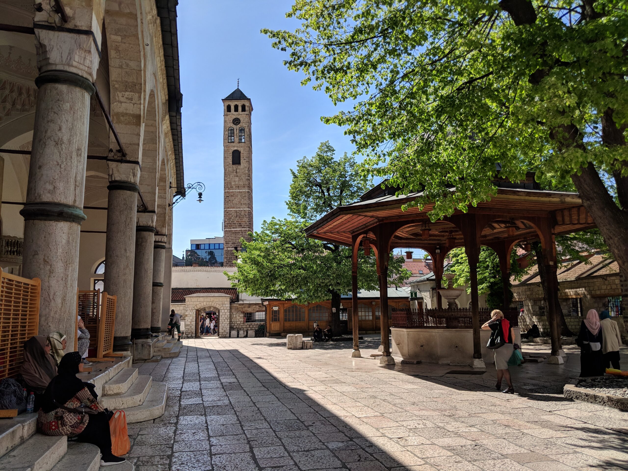 Ablution fountain at the Gazi Husrev Beg waqf complex